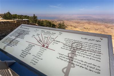 Blick auf das Heilige Land vom Berg aus